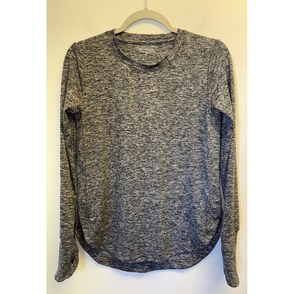 Athleta Tops - Athleta Uptempo Top Long Sleeve Athletic Heathered Black XS Run Hike